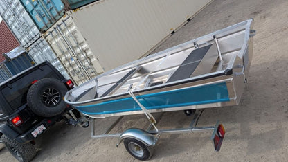 New Basic Single Axle Boat Trailer – Durable Lightweight Trailer for Small Boats & Watercraft 1160581 - with | Sold by Uncle Wiener's Wholesale
