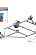 New Basic Single Axle Boat Trailer – Durable Lightweight Trailer for Small Boats & Watercraft 1160581 - with | Sold by Uncle Wiener's Wholesale