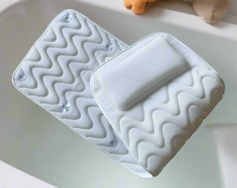 Full-body waterproof bath pillow with headrest
3D mesh ergonomic bath mattress with suction cups
Spa tub cushion for back, hips, and neck support
Comfortable bathtub pillow mat for home spa relaxation
Quick-dry bath pillow with full body support