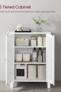 White bathroom storage cabinet with 2 adjustable MDF shelves
Floor standing bathroom organizer with clean white finish
Freestanding cabinet for bathroom, laundry or hallway
Adjustable shelf storage cabinet with modern design
White MDF floor cabinet for towels, toiletries, and home use