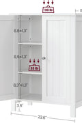 White bathroom storage cabinet with 2 adjustable MDF shelves
Floor standing bathroom organizer with clean white finish
Freestanding cabinet for bathroom, laundry or hallway
Adjustable shelf storage cabinet with modern design
White MDF floor cabinet for towels, toiletries, and home use
