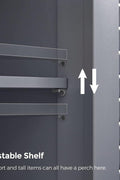 New Bathroom Storage Floor Cabinet with Double Shutter Doors – Freestanding Organizer with Shelves BBC040G01 - with | Sold by Uncle Wiener's Wholesale