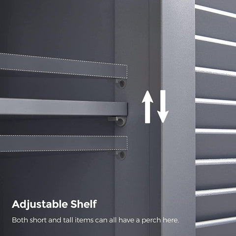 New Bathroom Storage Floor Cabinet with Double Shutter Doors – Freestanding Organizer with Shelves BBC040G01 - with | Sold by Uncle Wiener's Wholesale