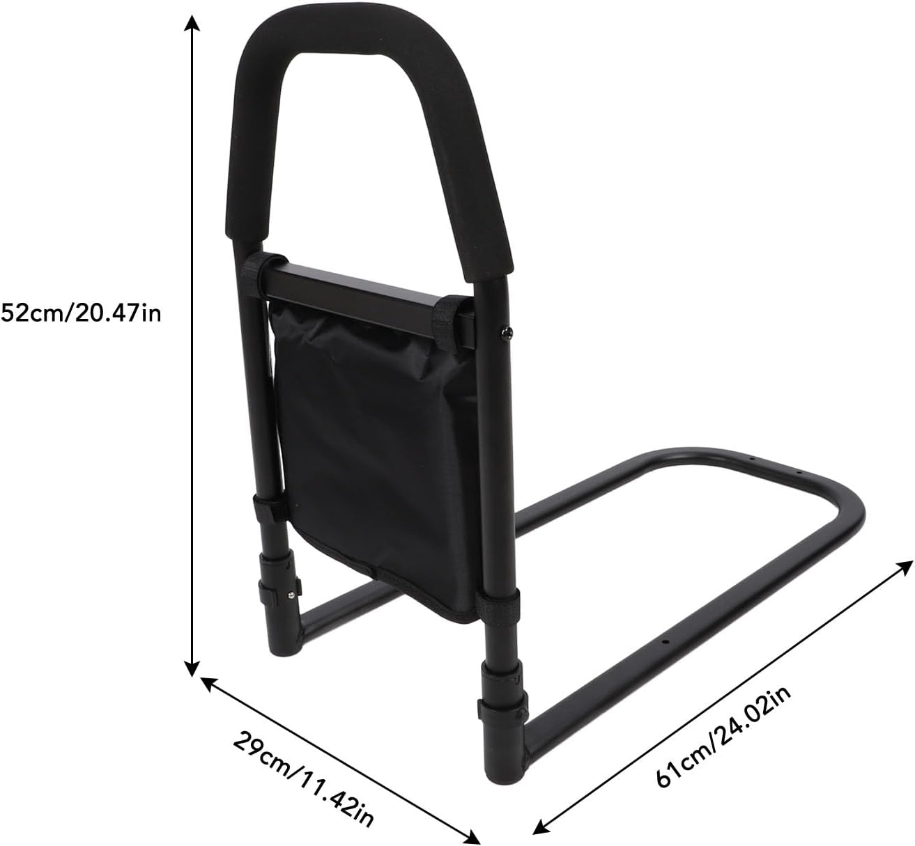 Bed Assist Rail Full Product View with Grip

Medical Bed Safety Bar – Side Angle

Adjustable Bed Rail with Stability Base

Bed Assist Rail Installed – Lifestyle Photo