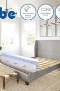 12-inch gel memory foam mattress rolled and boxed for delivery
Vibe king memory foam mattress with waterproof protector included
Cross-section of layered foam structure with cooling gel
CertiPUR-US certified memory foam bed – king and twin XL sizes