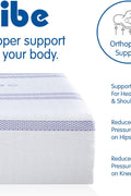 12-inch gel memory foam mattress rolled and boxed for delivery
Vibe king memory foam mattress with waterproof protector included
Cross-section of layered foam structure with cooling gel
CertiPUR-US certified memory foam bed – king and twin XL sizes