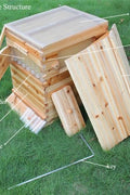Flow Hive Langstroth Bee Hive with 7 Auto Frames - Front View

Wooden Bee Hive with Honey Flow System

Auto Flow Frames for Easy Honey Extraction

Top View of 2-Layer Langstroth Bee Hive

Honey Collection from Flow Hive Auto Frames

Disassembled View of Bee Hive Kit Components

Wooden Hive Box with Automatic Frames

Honey Frame Close-Up for Flow Extraction