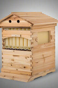 Flow Hive Langstroth Bee Hive with 7 Auto Frames - Front View

Wooden Bee Hive with Honey Flow System

Auto Flow Frames for Easy Honey Extraction

Top View of 2-Layer Langstroth Bee Hive

Honey Collection from Flow Hive Auto Frames

Disassembled View of Bee Hive Kit Components

Wooden Hive Box with Automatic Frames

Honey Frame Close-Up for Flow Extraction