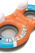 New Bestway 2 person rapid river ride tube with cooler mesh bottom 43113 - with | Sold by Uncle Wiener's Wholesale