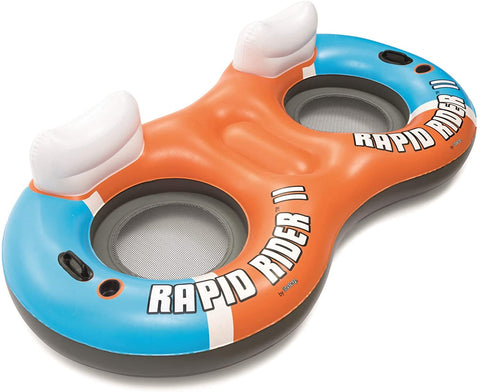 New Bestway 2 person rapid river ride tube with cooler mesh bottom 43113 - with | Sold by Uncle Wiener's Wholesale