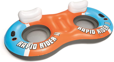 New Bestway 2 person rapid river ride tube with cooler mesh bottom 43113 - with | Sold by Uncle Wiener's Wholesale