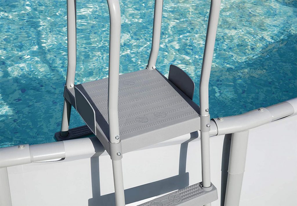 New Bestway 52 - Inch Above Ground Pool Ladder – Heavy - Duty Steel Frame for Easy & Safe Pool Access 58337 - with | Sold by Uncle Wiener's Wholesale