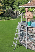 New Bestway 52 - Inch Above Ground Pool Ladder – Heavy - Duty Steel Frame for Easy & Safe Pool Access 58337 - with | Sold by Uncle Wiener's Wholesale