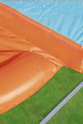 Bestway double lane water splash slide
18ft long dragstrip inflatable slide
Kids' backyard racing water slide
Bestway slide with ha ose sprayer feature