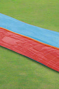 Bestway double lane water splash slide
18ft long dragstrip inflatable slide
Kids' backyard racing water slide
Bestway slide with ha ose sprayer feature