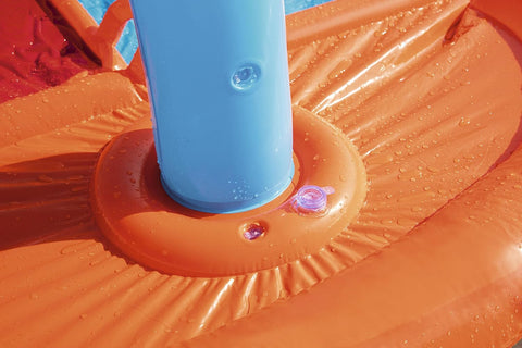 Bestway double lane water splash slide
18ft long dragstrip inflatable slide
Kids' backyard racing water slide
Bestway slide with ha ose sprayer feature