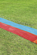 Bestway double lane water splash slide
18ft long dragstrip inflatable slide
Kids' backyard racing water slide
Bestway slide with ha ose sprayer feature