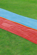 Bestway double lane water splash slide
18ft long dragstrip inflatable slide
Kids' backyard racing water slide
Bestway slide with ha ose sprayer feature