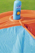 Bestway double lane water splash slide
18ft long dragstrip inflatable slide
Kids' backyard racing water slide
Bestway slide with ha ose sprayer feature