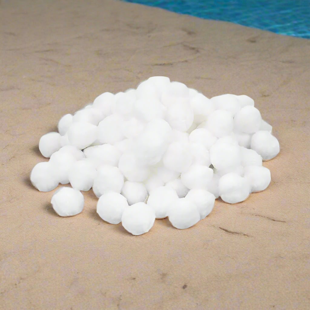 Bestway Polysphere Pool Filter Media – White Cotton Balls
Eco-Friendly Pool Filtration Balls – 500g Bag
Bestway Flowclear Polyspheres – Lightweight Filter Media
Pool Sand Filter Alternative – Reusable Polyspheres