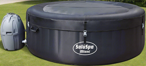 Bestway Miami Inflatable Spa – 4 person setup
Interior view of 4-person Bestway hot tub
User relaxing in Bestway Miami inflatable hot tub
Digital control panel of Bestway spa 3182021
Top-down view of Bestway 3182021 bubble spa