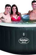 Bestway Miami Inflatable Spa – 4 person setup
Interior view of 4-person Bestway hot tub
User relaxing in Bestway Miami inflatable hot tub
Digital control panel of Bestway spa 3182021
Top-down view of Bestway 3182021 bubble spa
