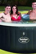 Bestway Miami Inflatable Spa – 4 person setup
Interior view of 4-person Bestway hot tub
User relaxing in Bestway Miami inflatable hot tub
Digital control panel of Bestway spa 3182021
Top-down view of Bestway 3182021 bubble spa