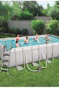 Bestway Steel Pro Max 16' x 8' x 48" Rectangular Above Ground Pool Set with Pump and Ladder