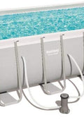 Bestway Steel Pro Max 16' x 8' x 48" Rectangular Above Ground Pool Set with Pump and Ladder