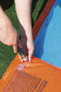 Kids racing on Bestway triple water slide

Three-lane orange slip and slide in backyard

Built-in sprinklers on Bestway water slide

Bestway Aqua Ramp start with splash effect

Inflatable water slide for kids and families