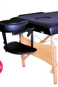 84-Inch Black Folding Massage Table with Carrying Case – Model MTT2