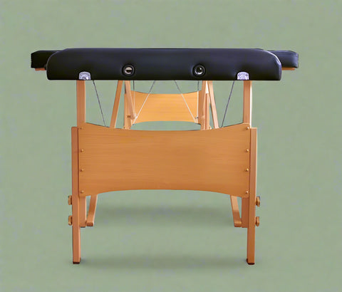 84-Inch Black Folding Massage Table with Carrying Case – Model MTT2