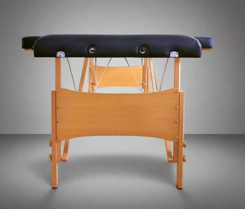 84-Inch Black Folding Massage Table with Carrying Case – Model MTT2
