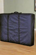 Black 2-Section 84 Inch Folding Wood Massage Table with PU Surface – Model MT84242 – Includes Carry Case