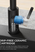 New Black Faucet Pull Down Sprayer Kitchen Sink – Matte Stainless Steel | SKU: 830556 - with | Sold by Uncle Wiener's Wholesale