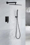 New Black Matte Rainfall Shower System Combo – Modern Luxury Bathroom Shower Panel 814204 - with | Sold by Uncle Wiener's Wholesale