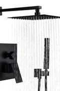 New Black Matte Rainfall Shower System Combo – Modern Luxury Bathroom Shower Panel 814204 - with | Sold by Uncle Wiener's Wholesale