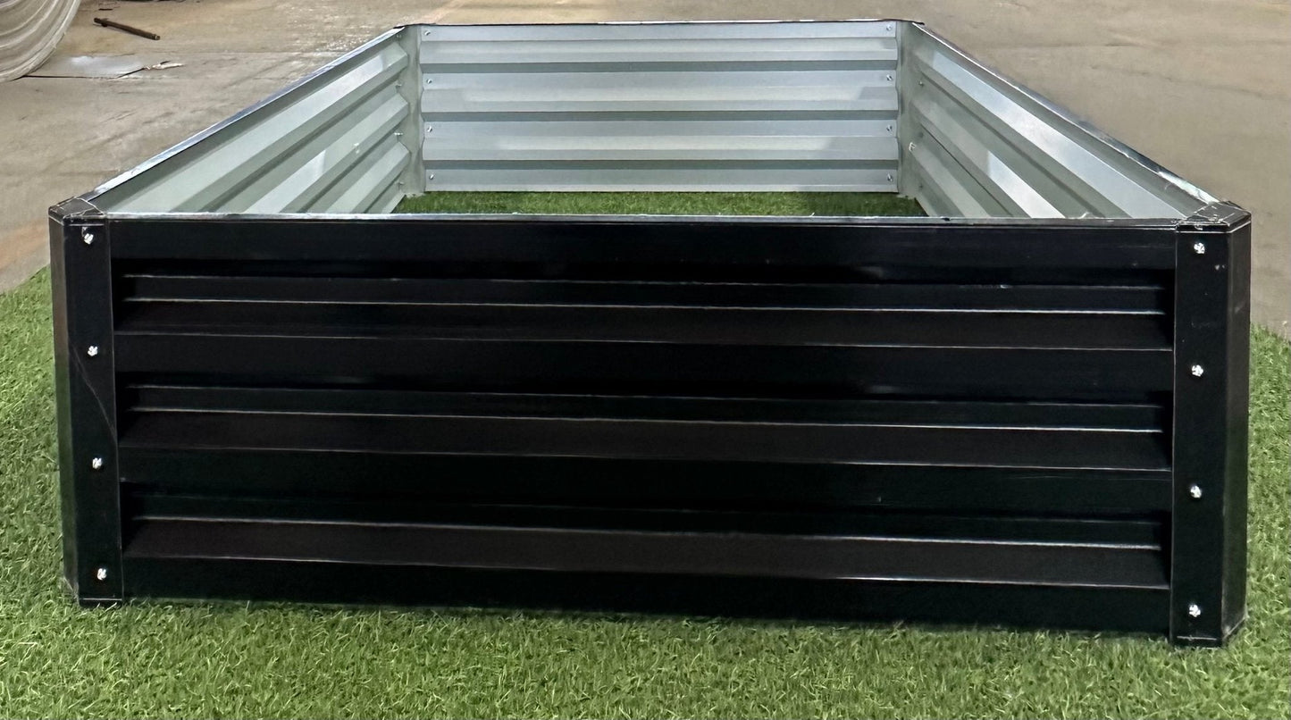Modern Black Steel Raised Garden Bed for Vegetables and Flowers

Durable Rectangle Outdoor Planter with Rust-Resistant Coating

Heavy-Duty Black Steel Garden Bed for Backyard Growing