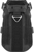 New Black Tactical Dog Harness & Leash Set – No - Pull, Adjustable K9 Vest with Handle & Molle System - with Large | Sold by Uncle Wiener's Wholesale