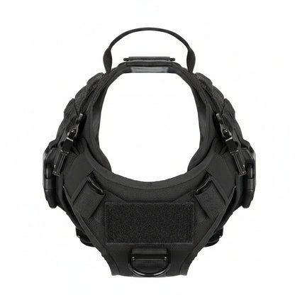 New Black Tactical Dog Harness & Leash Set – No - Pull, Adjustable K9 Vest with Handle & Molle System - with Large | Sold by Uncle Wiener's Wholesale