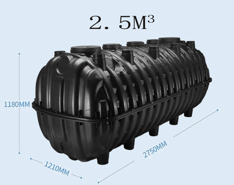 1000L black septic waste tank heavy-duty plastic

1500L plastic sewage holding tank outdoor use

2500L large capacity septic tank thick wall

wastewater plastic tank for residential and commercial sewage

black water septic holding tank with threaded openings