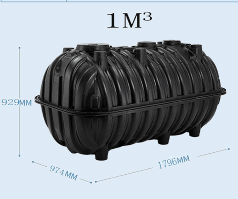 1000L black septic waste tank heavy-duty plastic

1500L plastic sewage holding tank outdoor use

2500L large capacity septic tank thick wall

wastewater plastic tank for residential and commercial sewage

black water septic holding tank with threaded openings