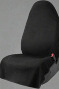 Black Waterproof Car Seat Cover with Anti-Slip Backing – Universal Fit for Front Seats