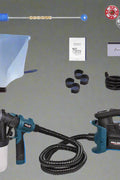 Blue Viper 600W HVLP paint spray gun with accessories
Electric paint sprayer with 2 nozzles and 3 spray patterns
Professional HVLP spray gun for home and DIY painting