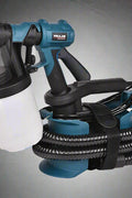 Blue Viper 600W HVLP paint spray gun with accessories
Electric paint sprayer with 2 nozzles and 3 spray patterns
Professional HVLP spray gun for home and DIY painting