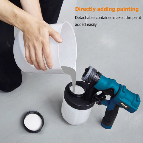 Blue Viper 600W HVLP paint spray gun with accessories
Electric paint sprayer with 2 nozzles and 3 spray patterns
Professional HVLP spray gun for home and DIY painting