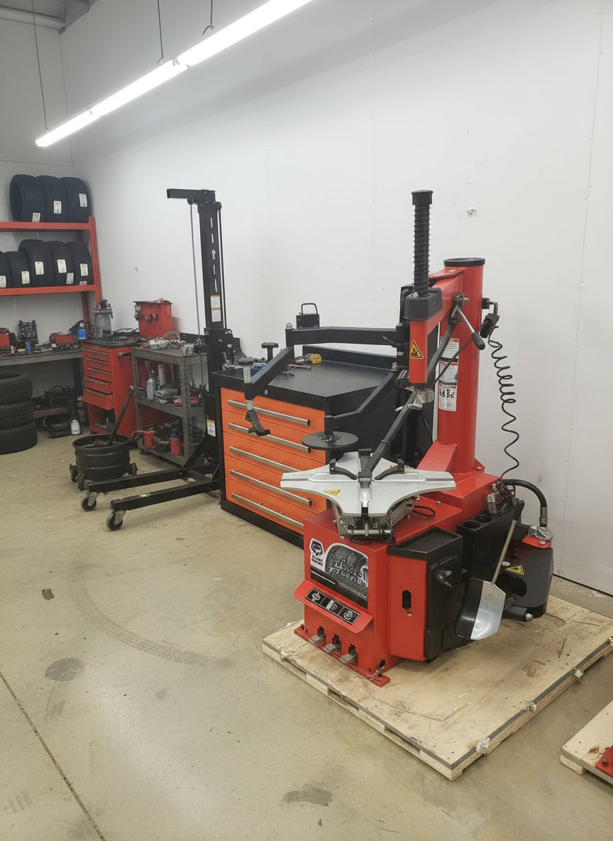 Blue Viper FT350 Tire Changer with Swing Arm Assist

Deluxe Tire Machine with Bead Blaster Inflation System

Run-Flat and Low-Profile Tire Changer – Blue Viper FT350

Heavy Duty Tire Changer for Professional Auto Shops
