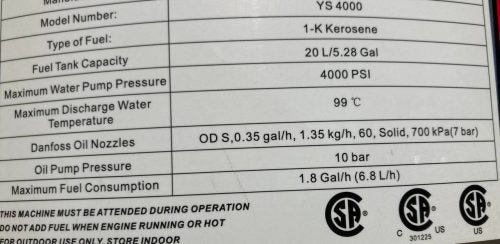 NEW BLUE VIPER HOT WATER DIESEL & GAS PRESSURE WASHER - with | Sold by Uncle Wiener's Wholesale