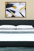 New Bonded Leather Deluxe Bed Frame & Headboard — Twin, Full, Queen & King - with King | Sold by Uncle Wiener's Wholesale