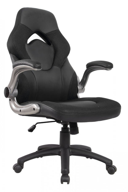 NEW BONDED LEATHER MESH OFFICE & GAMING CHAIR GB1127 - with Gray / Black | Sold by Uncle Wiener's Wholesale